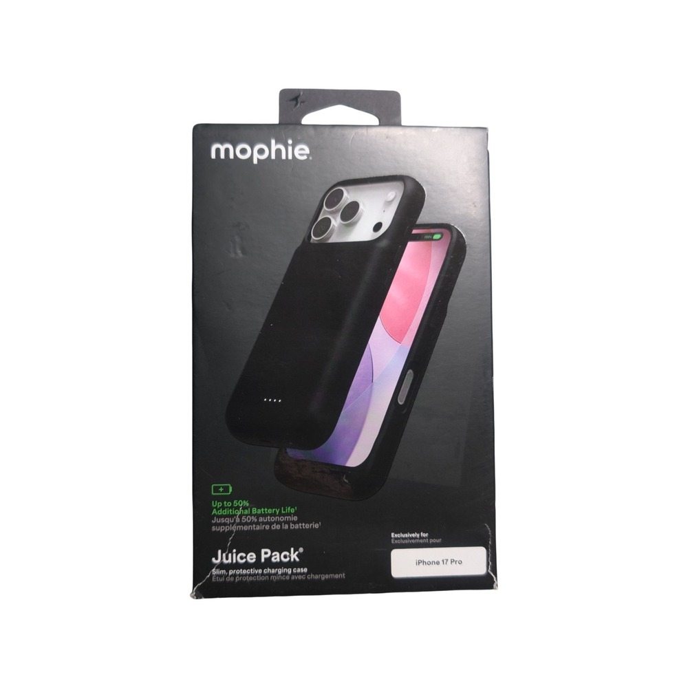 Pp2-U Mophie Juice Pack Battery Case for Apple iPhone 17 Pro - Black